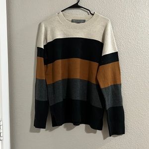Striped crew neck sweater